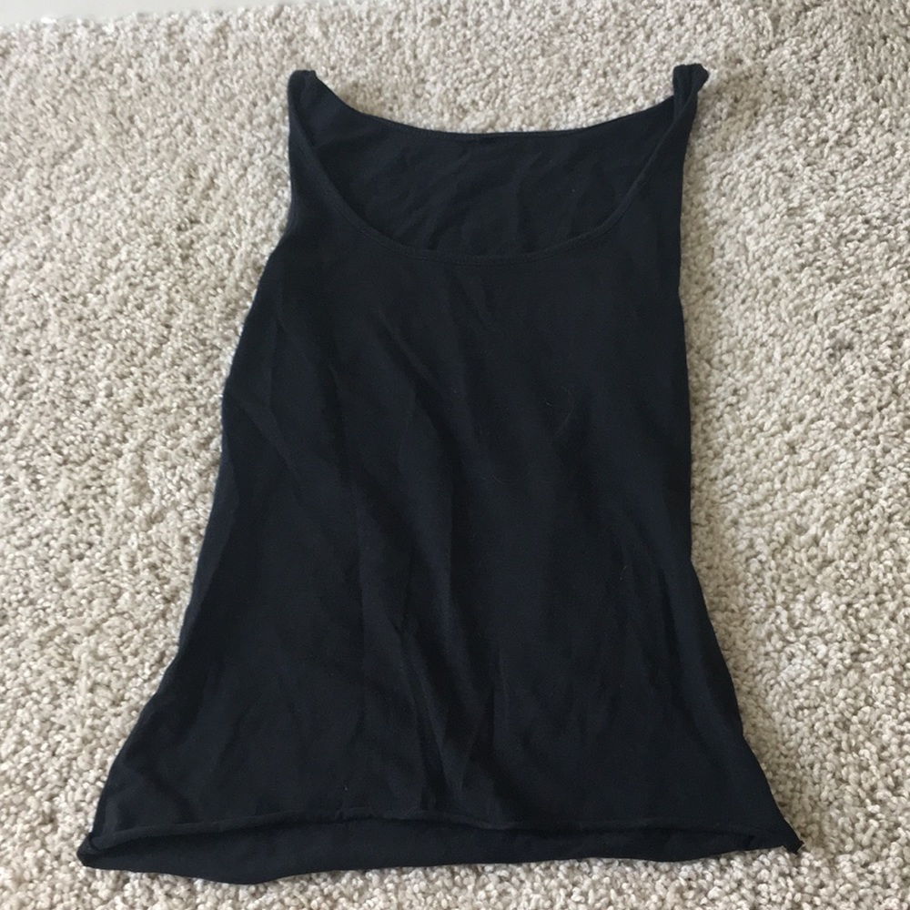 Black tank top